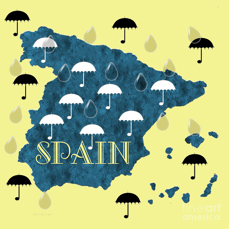 The Rain In Spain Digital Art by Andee Design