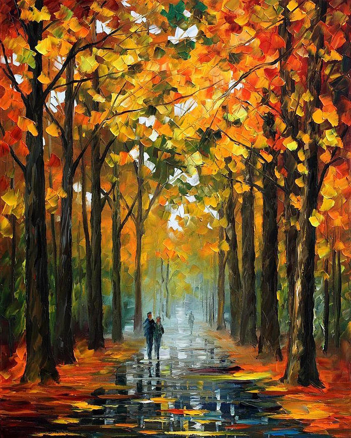 The Rain Is Gone 2 - PALETTE KNIFE Oil Painting On Canvas By Leonid ...