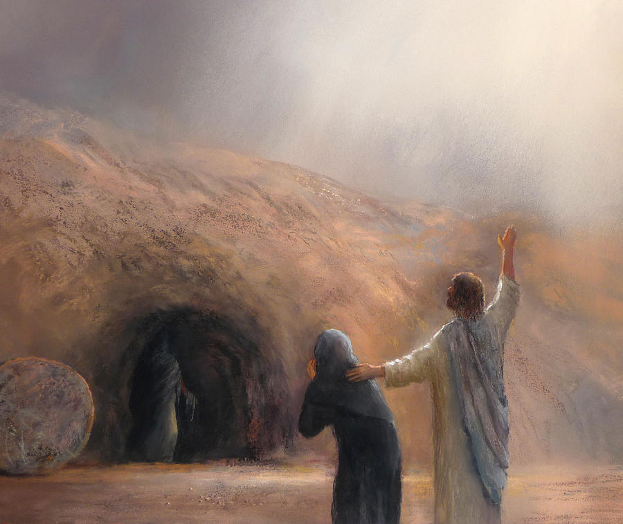 The Raising Of Lazarus Painting By James Martin