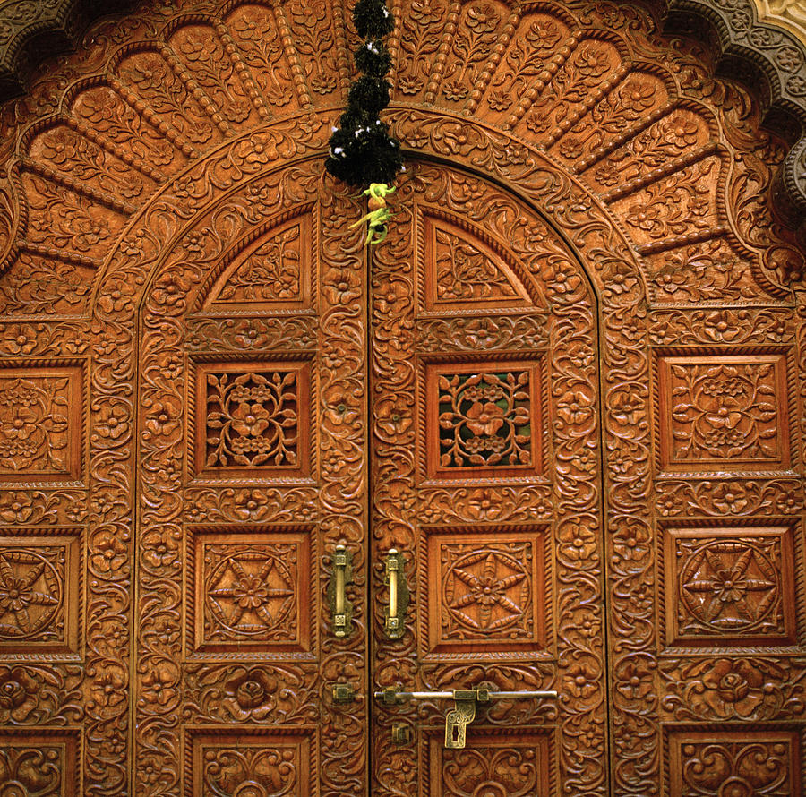 Rajput Door Of Rajasthan Photograph by Shaun Higson