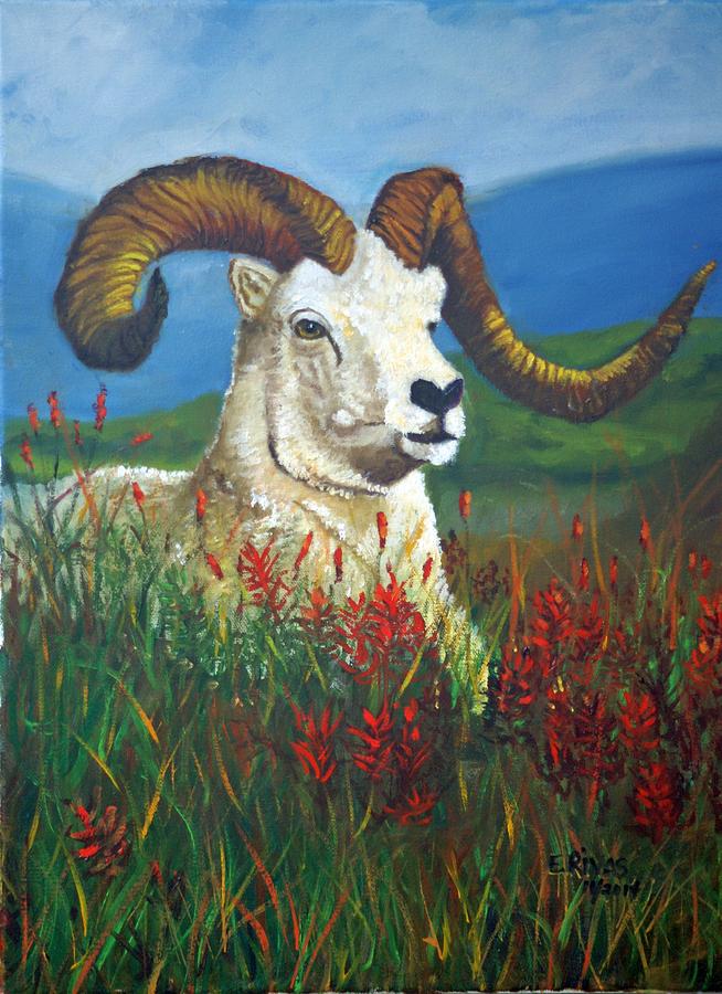 The Ram Painting by Esther Rivas | Fine Art America