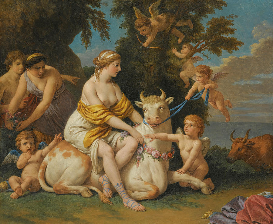 The Rape of Europa Painting by Louis-Jean-Francois Lagrenee