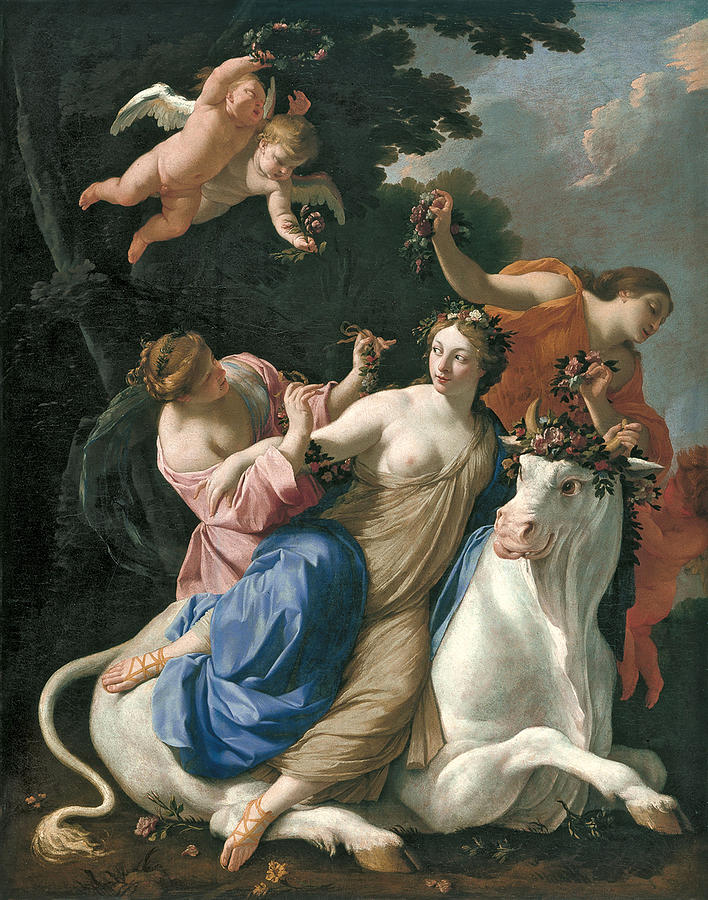 The Rape of Europa Painting by Simon Vouet