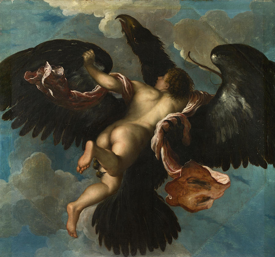 The Rape of Ganymede Painting by Damiano Mazza