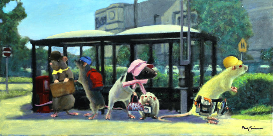 The Rat Race Painting by David Zimmerman