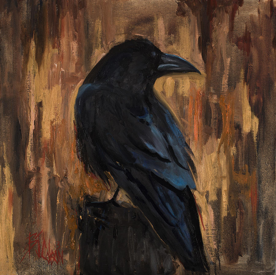 The Raven Painting by Billie Colson