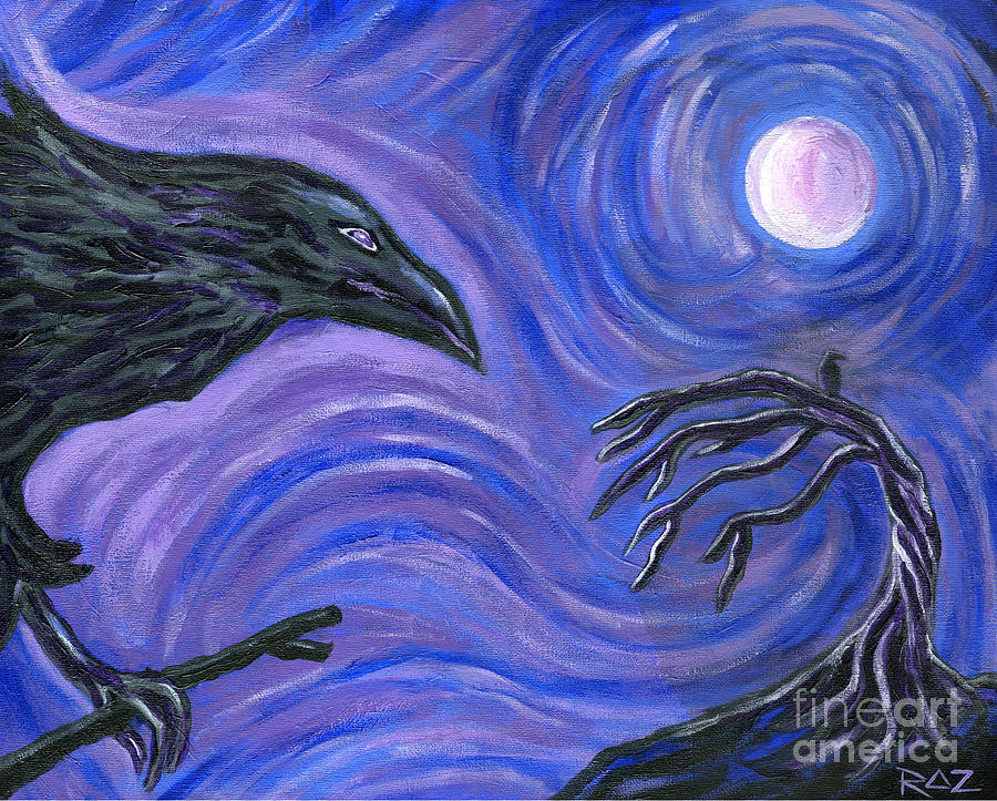 The Raven Painting by Classic Visions Gallery