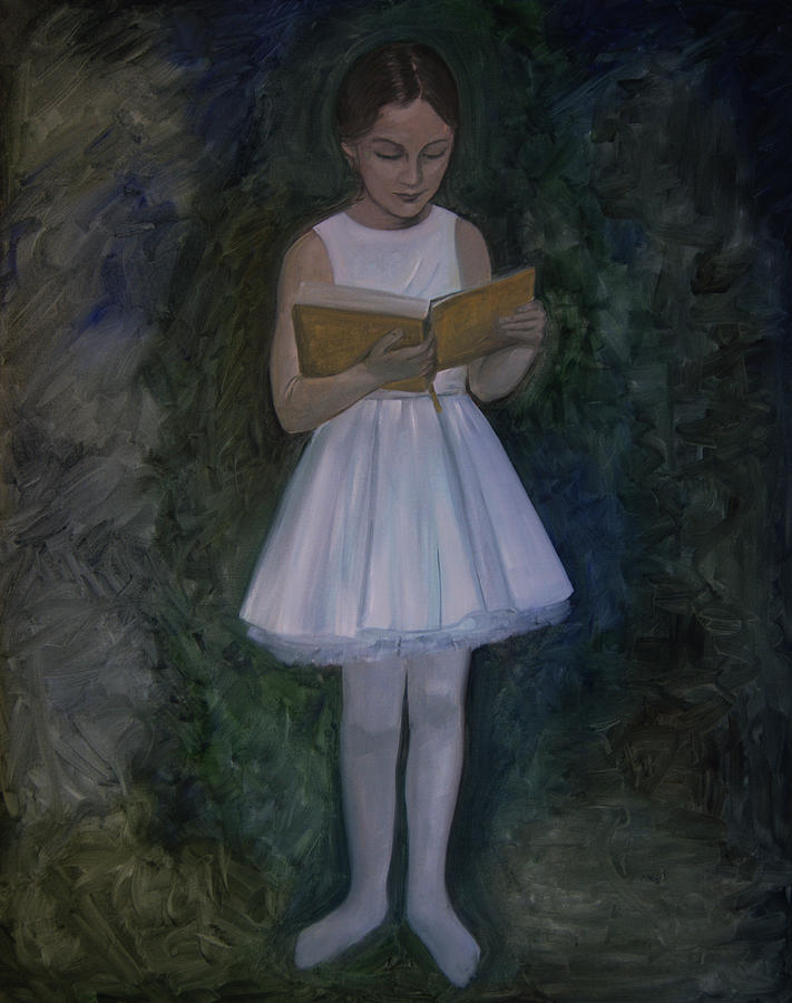 The Reading Ballerina Painting by Tone Aanderaa
