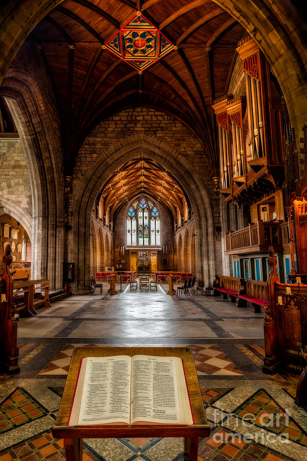 Catholic Photograph - The Reading Room by Adrian Evans