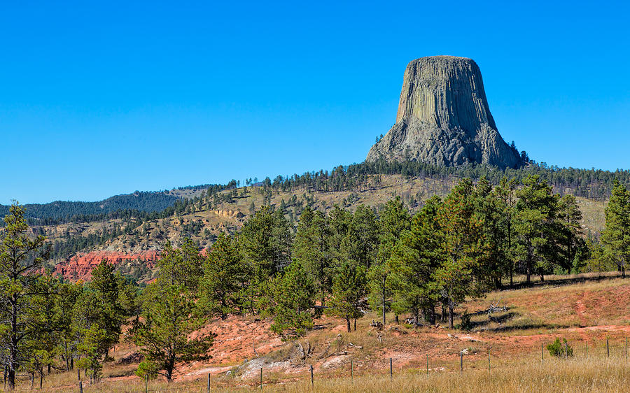 Devils Tower National Monument Photograph - The Realm of Devils Tower by John M Bailey