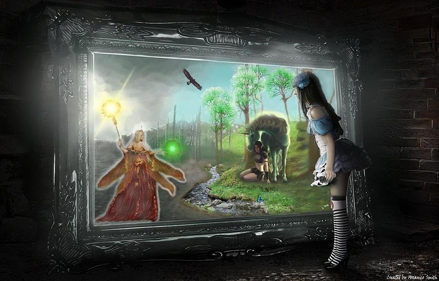 Fairy Digital Art - The Rebirth of the Earth by Arcanico Luca Smith Acquaviva