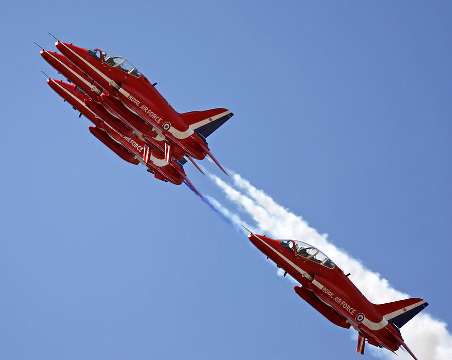 The Red Arrows Photograph by Steve Ball