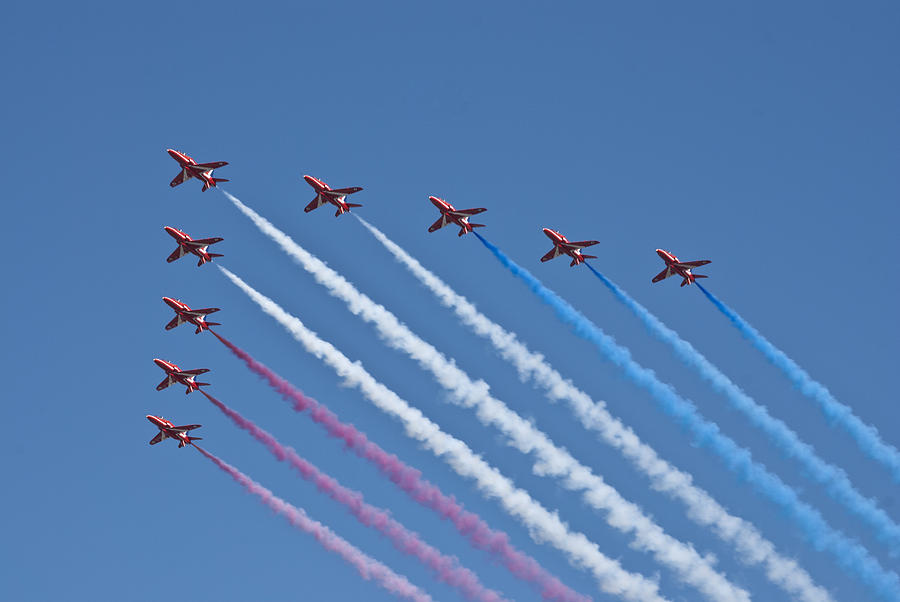 The Red Arrows Photograph by Steve Purnell