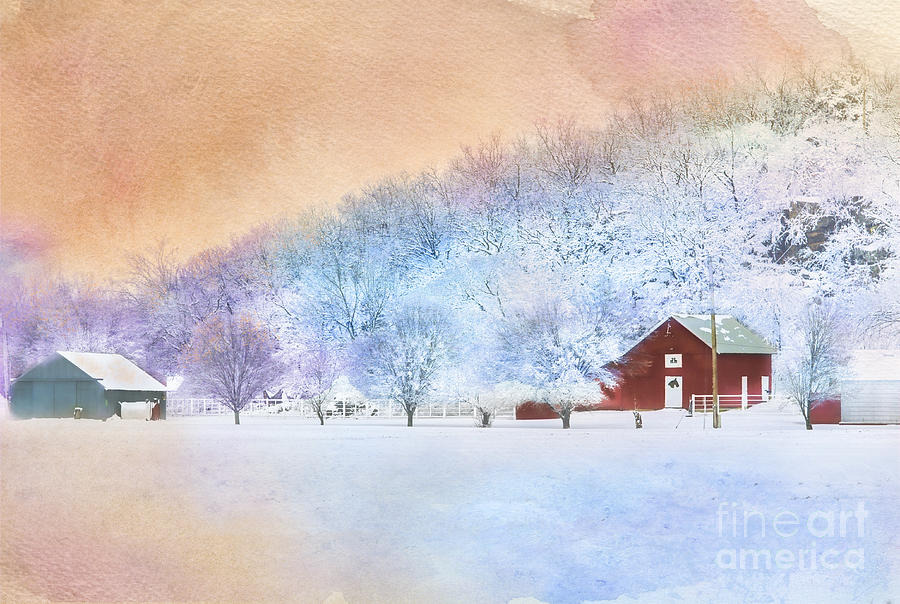 The Red Barn Photograph by Betty LaRue
