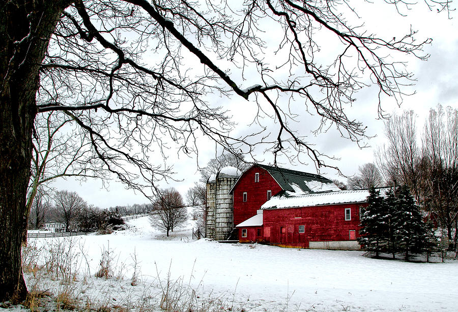 The red Barn II Photograph by Gemblue Photography | Fine Art America