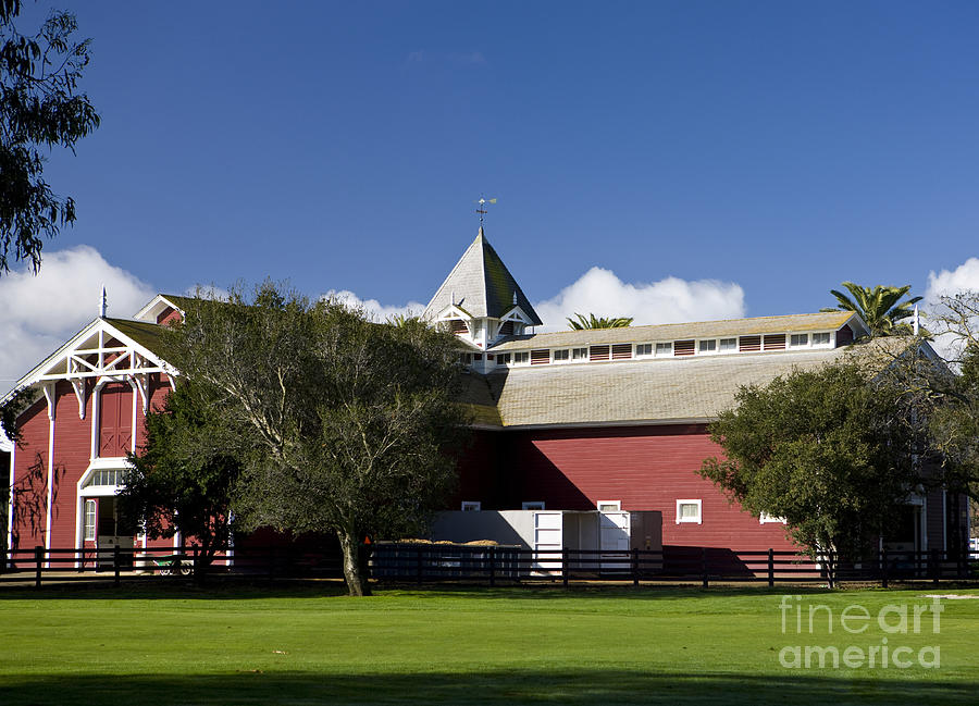 Palo Alto Photograph - The Red Barn Stanford University by Jason O Watson