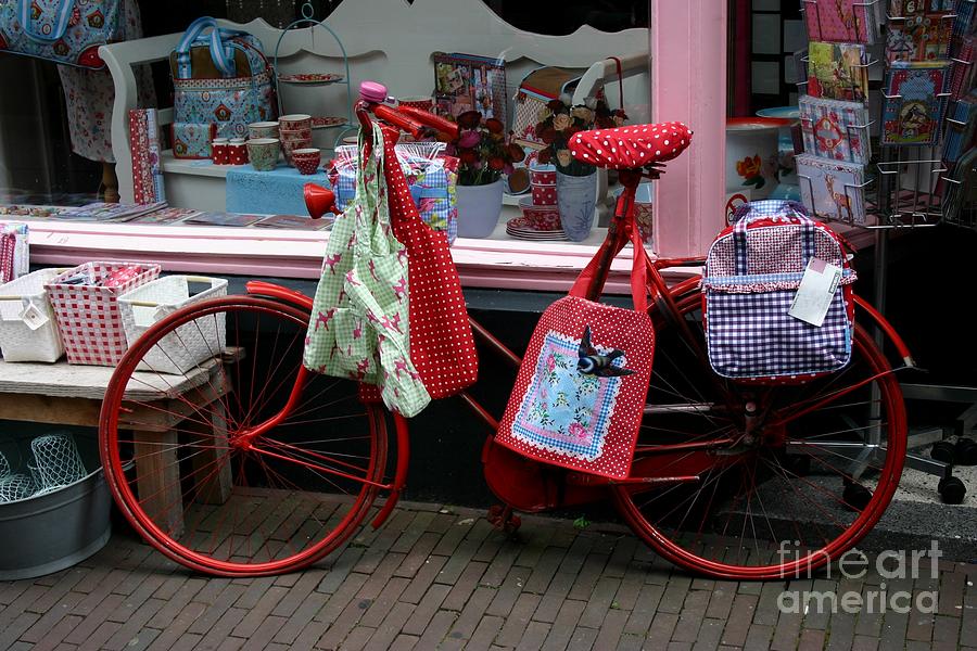 The red bike Photograph by Susanne Baumann