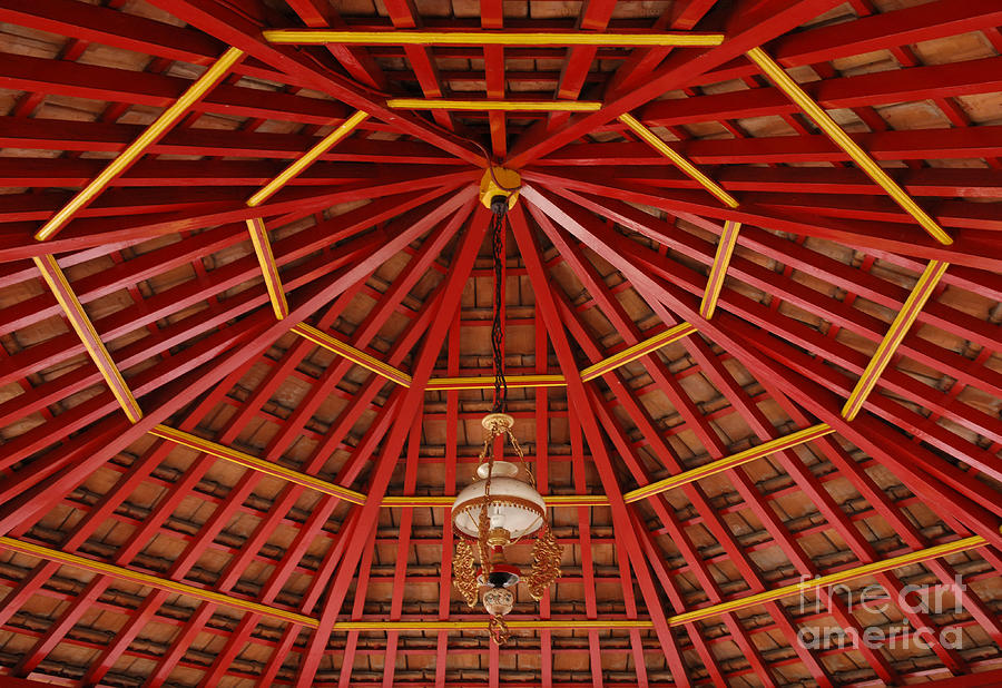 The Red Ceiling Photograph by Bob Christopher