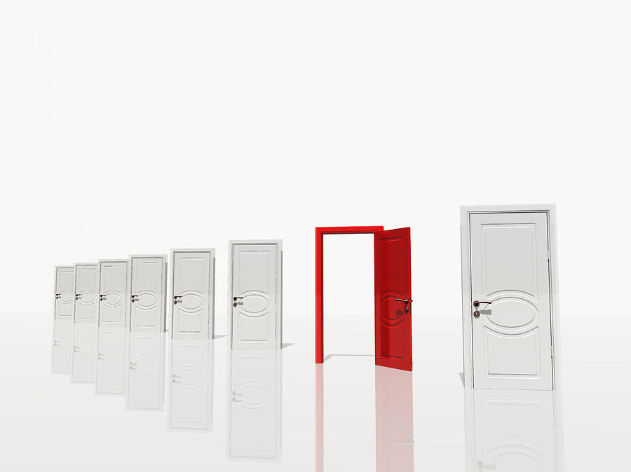 The red door Digital Art by Bruce Rolff