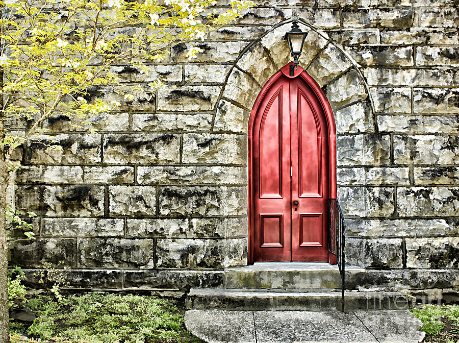 The Red Door Photograph by Darren Fisher
