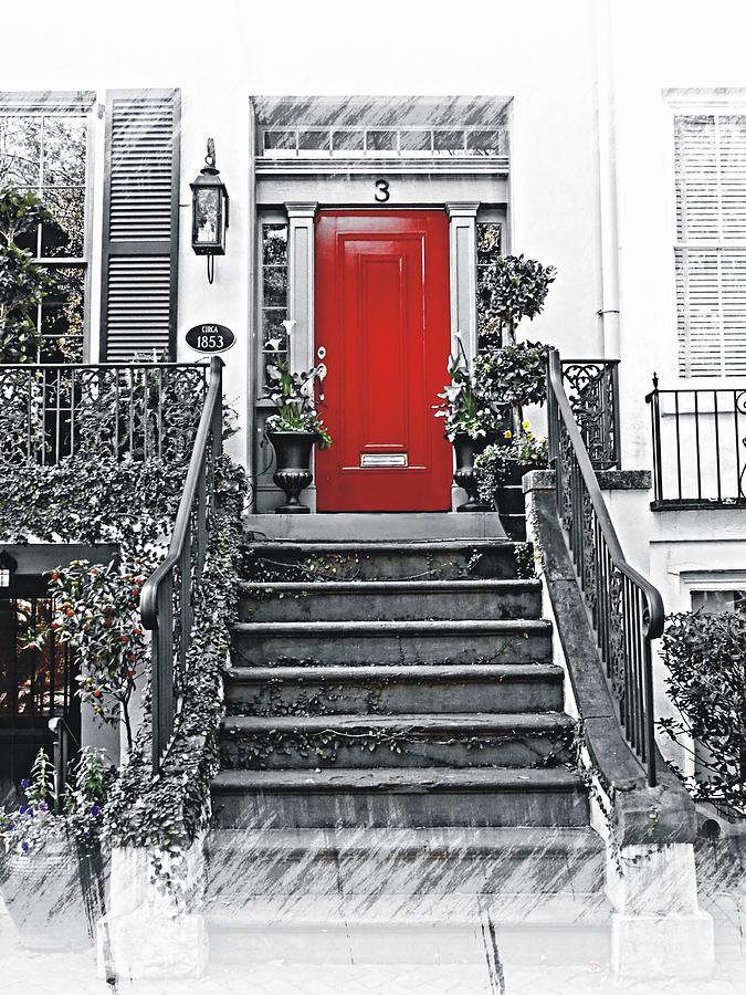 The Red Door Photograph by Joe Duket