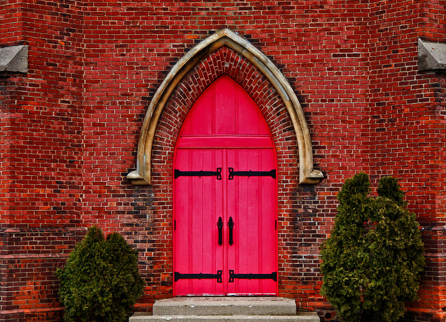 The Red Door Photograph by Rachel Cohen