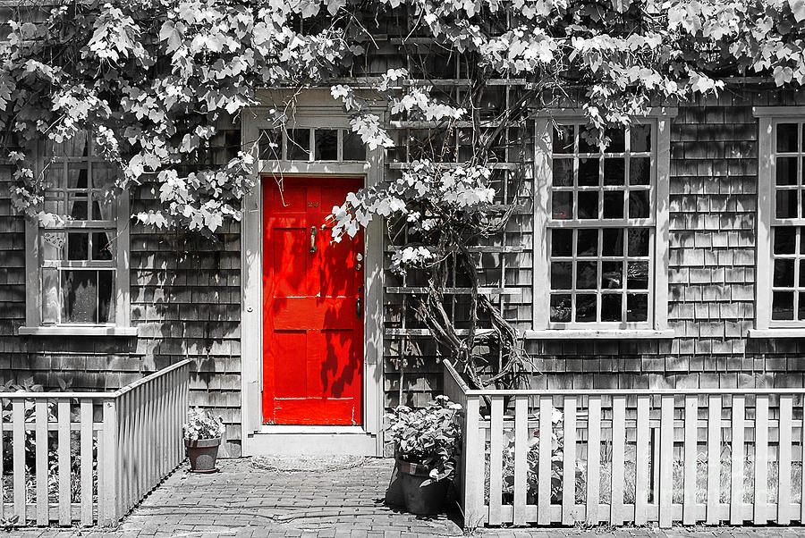 The Red Door Photograph by Sabine Jacobs