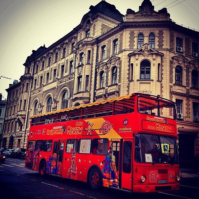 The Red Double-decker (in Moscow) / Photograph by Sergey Mironov