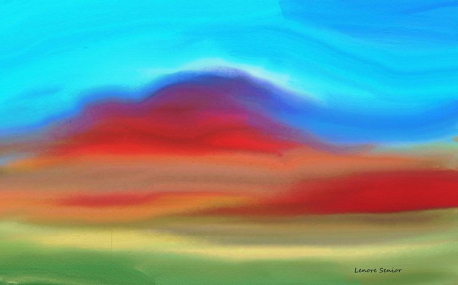 Abstract Painting - The Red Earth by Lenore Senior