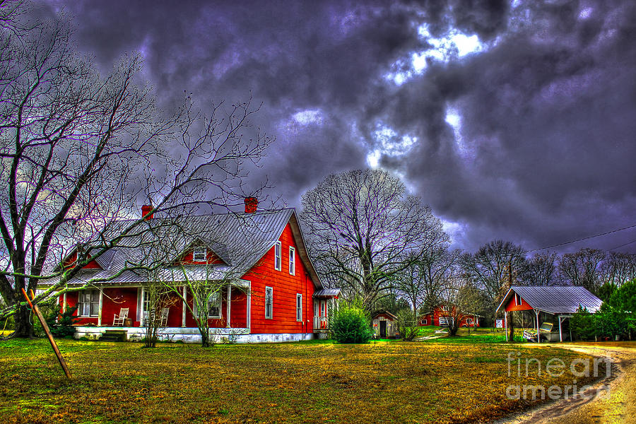 The Red House Photograph by Reid Callaway