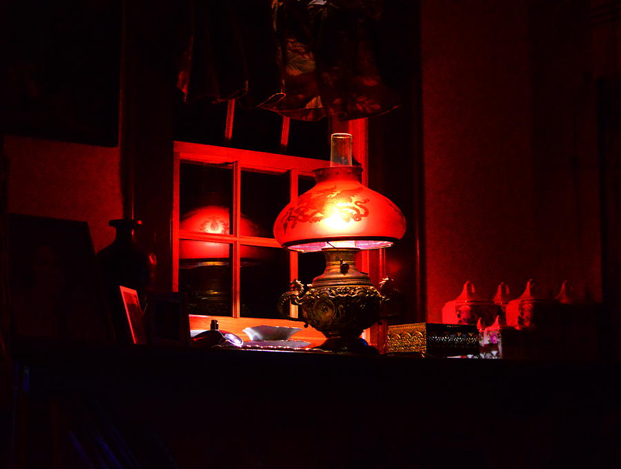 The Red Lamp Photograph by Stacie Siemsen