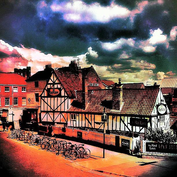 Hdr Photograph - The Red Lion Pub In York. Meant To Be by Chris Drake