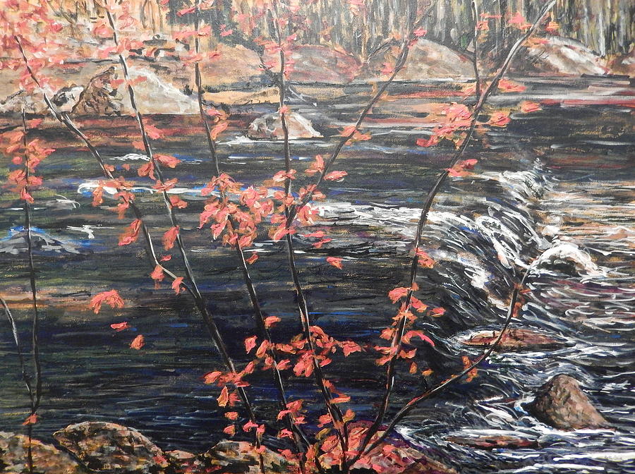 The Red Maple After A.Y. Jackson Painting by Betty-Anne McDonald