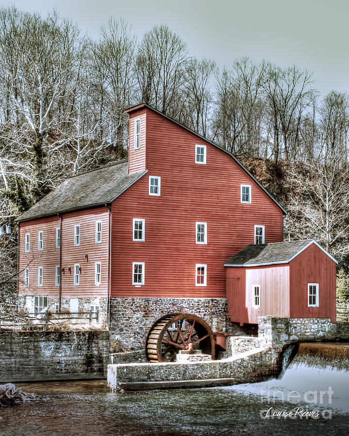 The Red Mill at Clinton Photograph by Louise Reeves