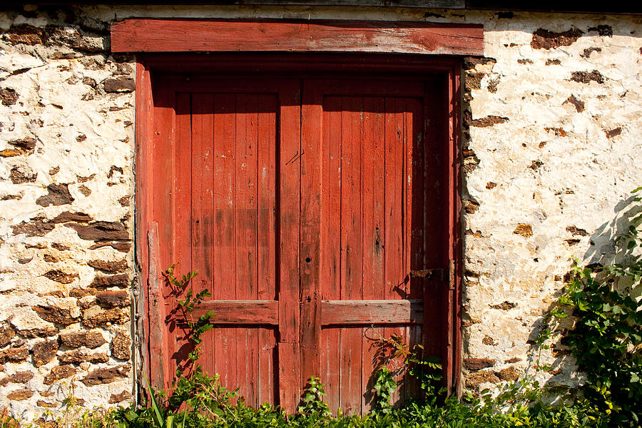 The Red Mill Door Photograph by Kristia Adams