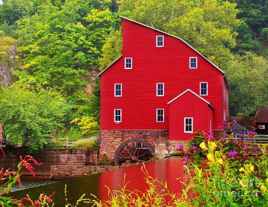 The Red Mill Photograph by Nick Zelinsky Jr - Fine Art America
