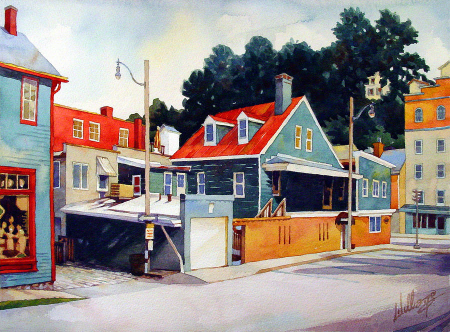 The Red Roof Tavern Painting by Mick Williams