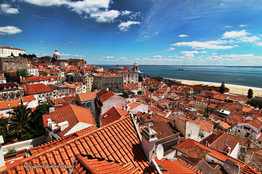 The Red Roofs of Lisbon #2 Photograph by Aleksander Rotner