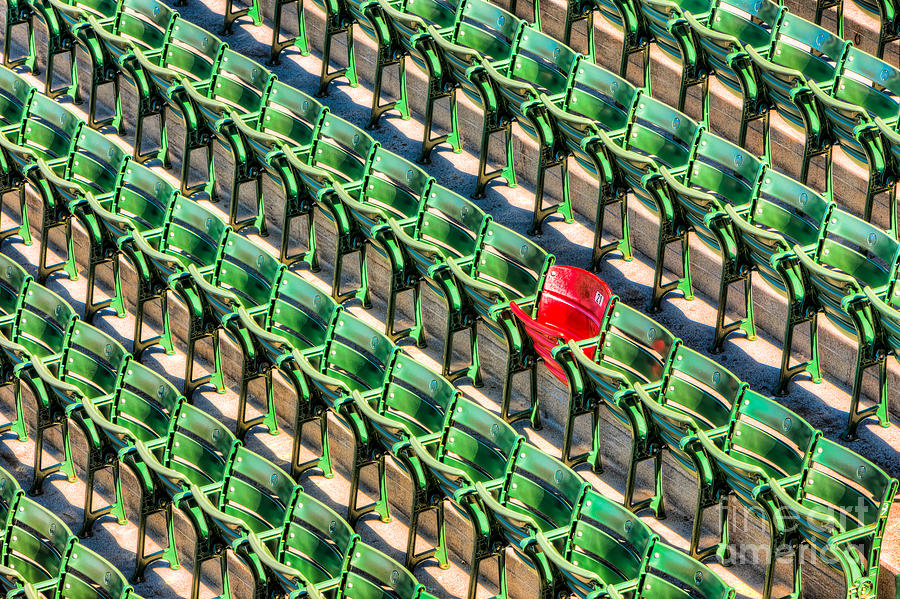 The Red Seat at Fenway Park I Photograph by Clarence Holmes