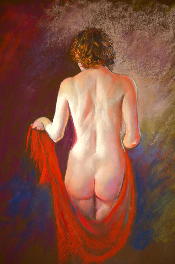 The Red Shawl Painting by Lynda Robinson