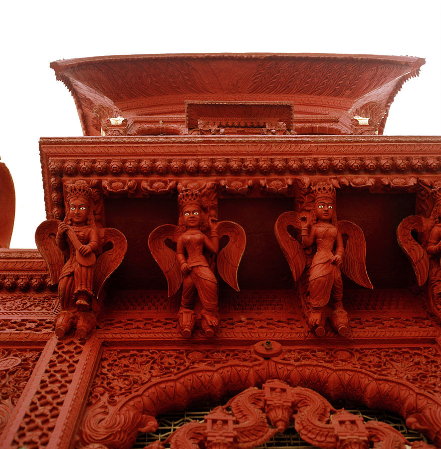 The Red Temple In India Photograph by Shaun Higson