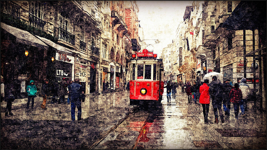 The red tram 2 Photograph by Rumiana Nikolova
