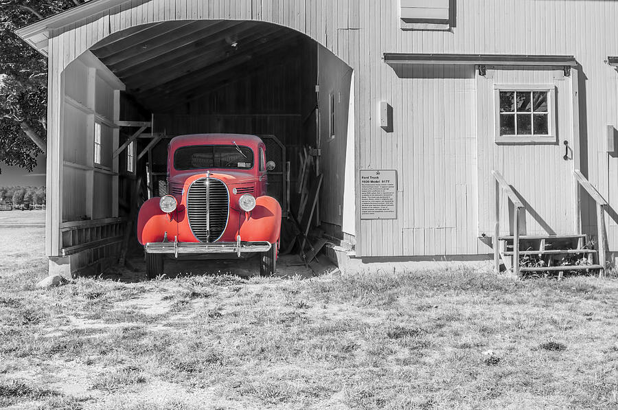 The Red Truck Photograph by Cathy Kovarik