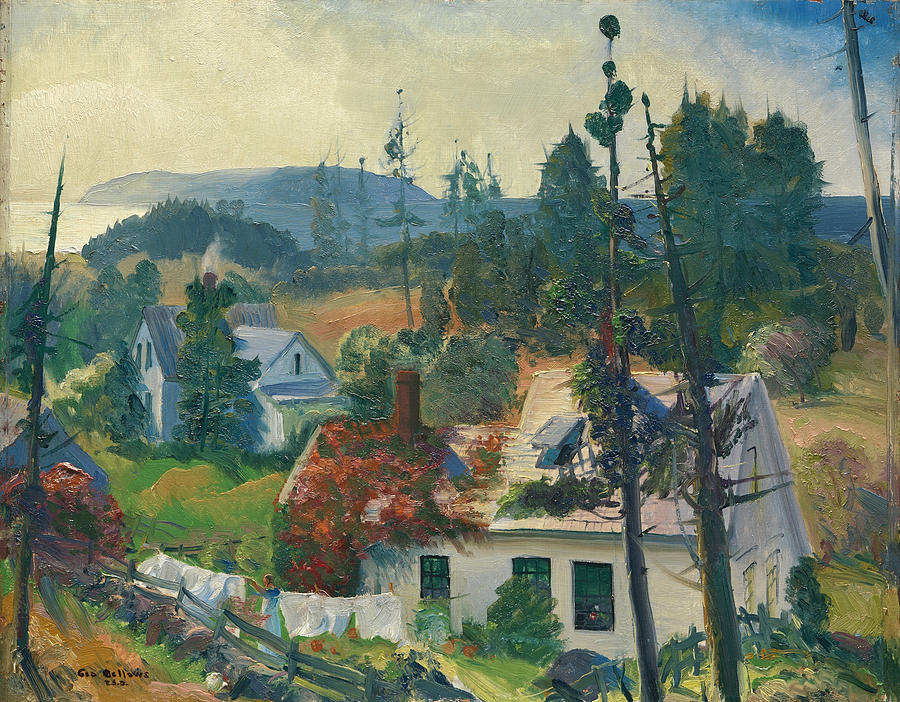 The Red Vine. Matinicus Island. Maine Painting by George Bellows