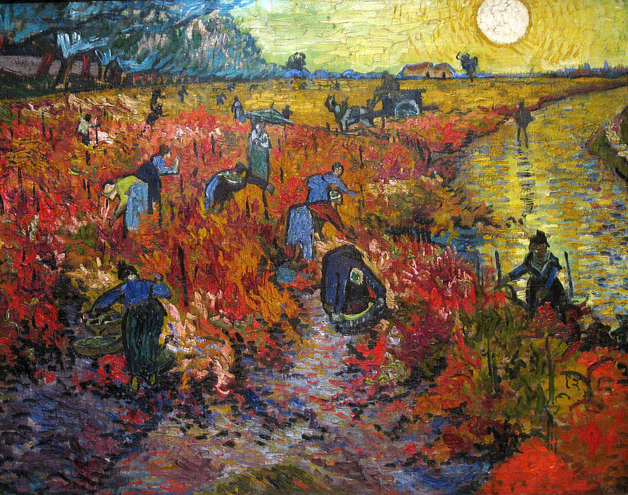 The Red Vineyard Painting by Vincent van Gogh