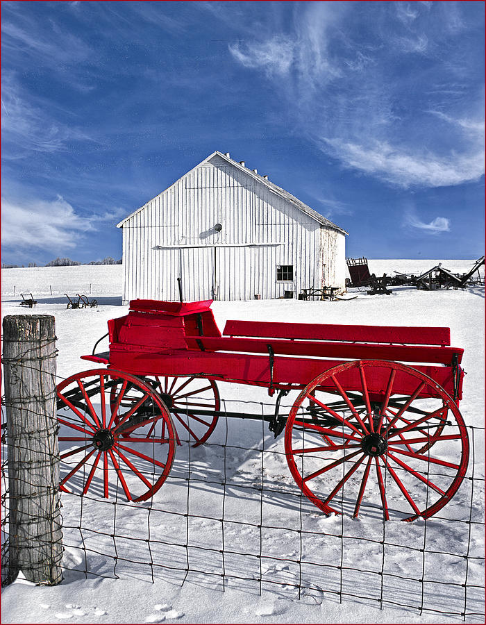 The Red Wagon Photograph by Wendell Thompson