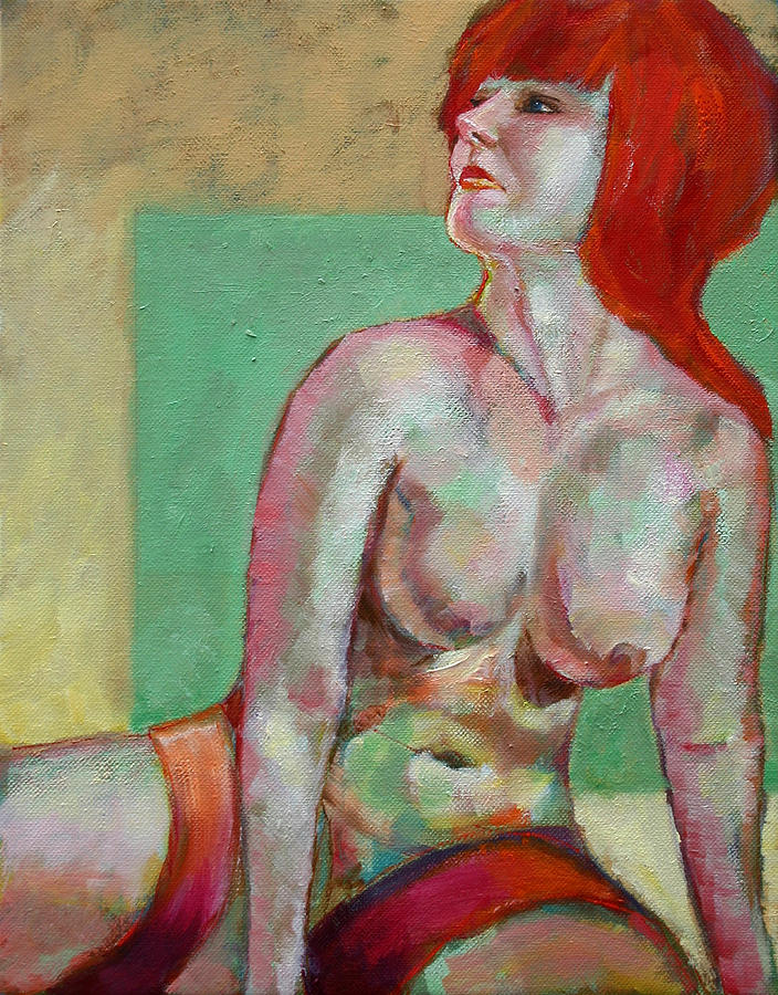 The Redhead Painting by Carol Jo Smidt
