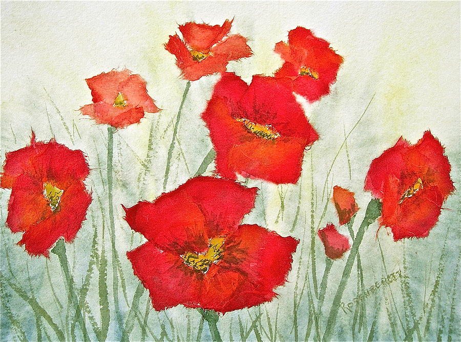 The Reds of Spring Painting by Carolyn Rosenberger