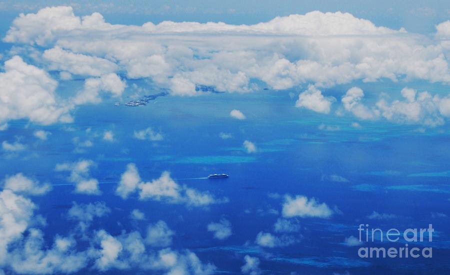 Bermuda Blues From The Air Photograph by Marcus Dagan