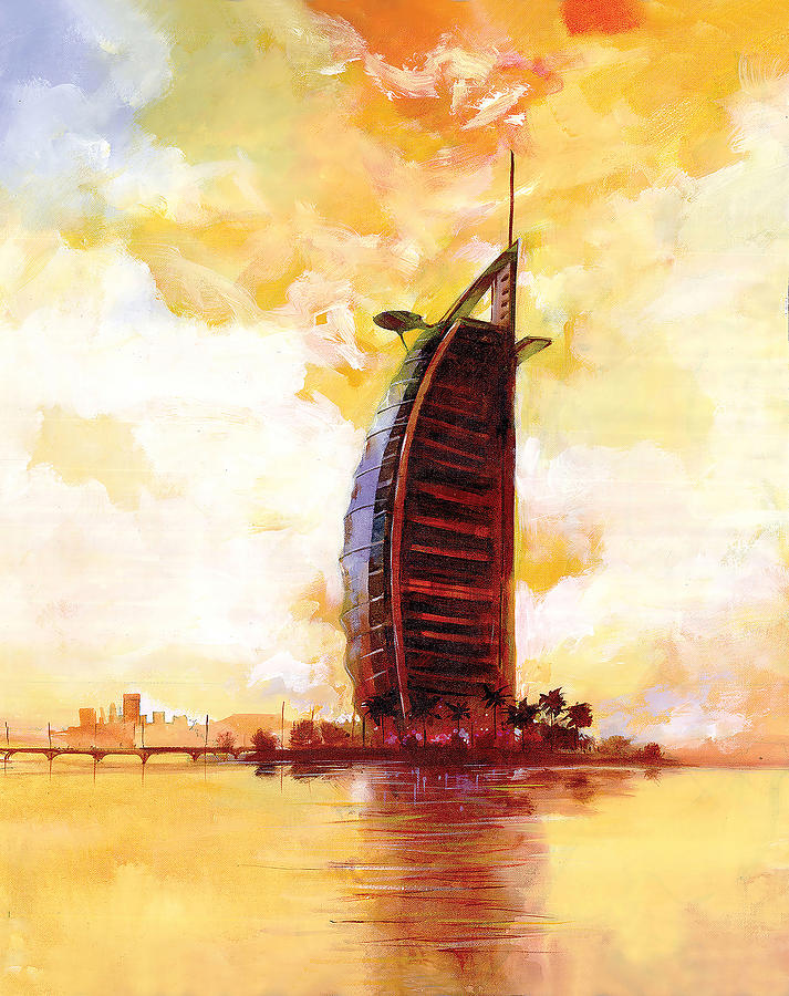 Architecture Painting - The reflection 3  by Art Tantra